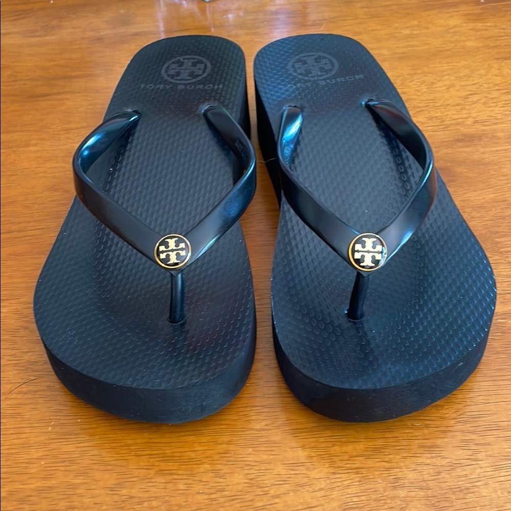 Tory Burch Black Flip Flops